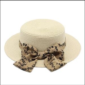 Cream Summer Straw Hat